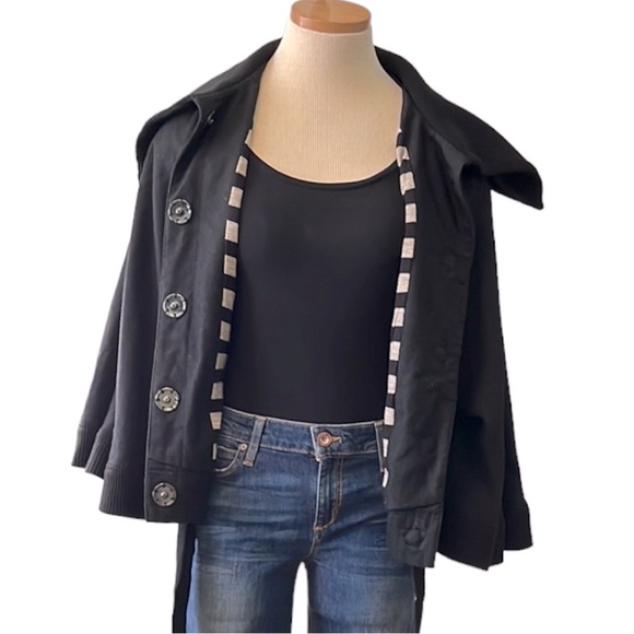 Free People 'Olmstead' Wool Belted Cape Coat, Black, Small - Picture 10 of 16